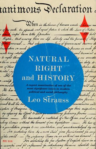 Natural Right and History, Leo Strauss